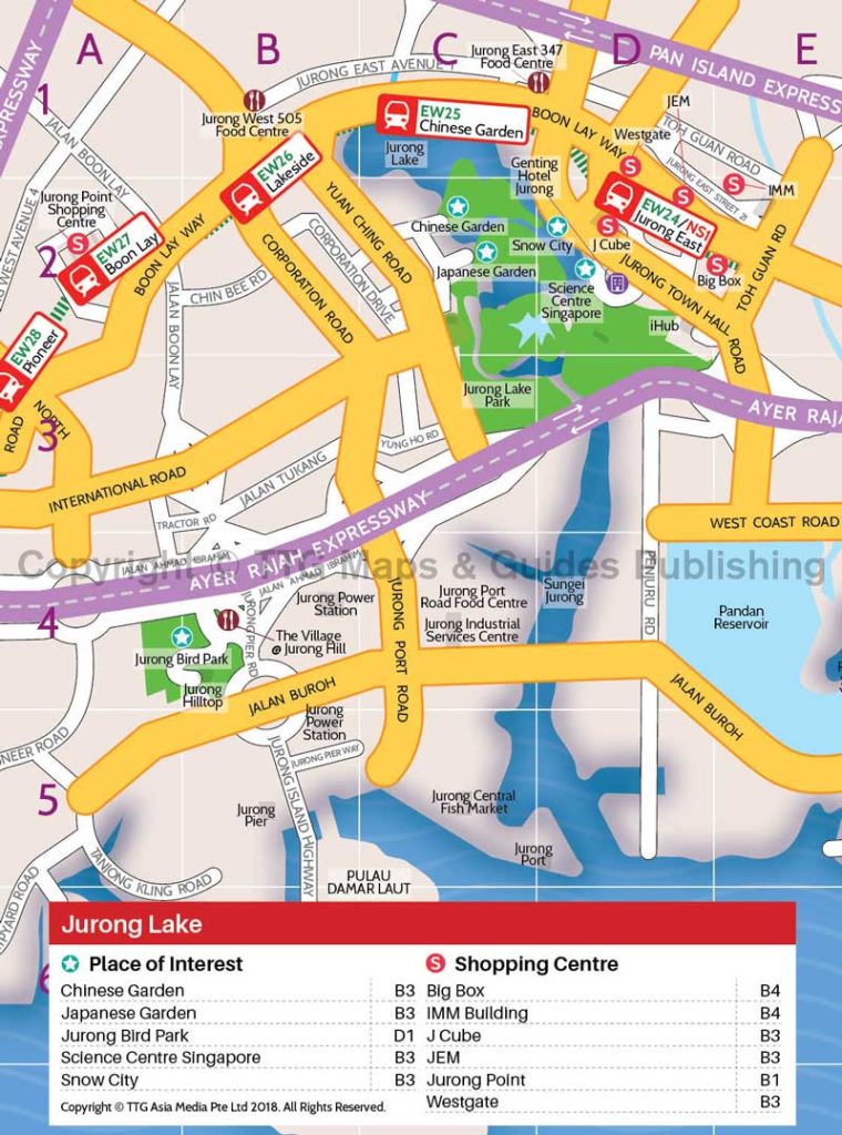 singapore map - jurong map