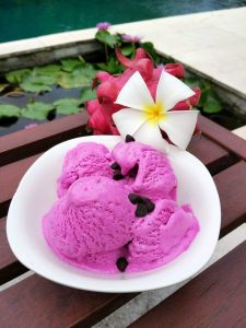 Healthy Ice Cream - Homemade Dragon Fruit & Banana Ice Cream recipe - ice cream, sweet